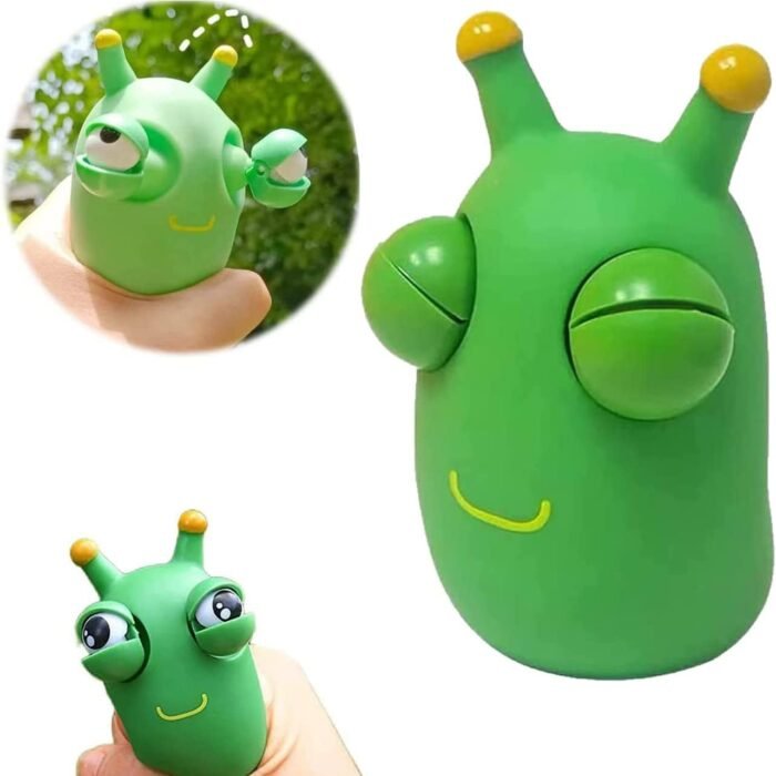 Eye Popping toy Creative Decompression Toy, Push Ball Fidget Toy Funny Grass Worm Pinch Toy Squeeze Ball for Kids and Adults Stress Relief Birthday Gift
